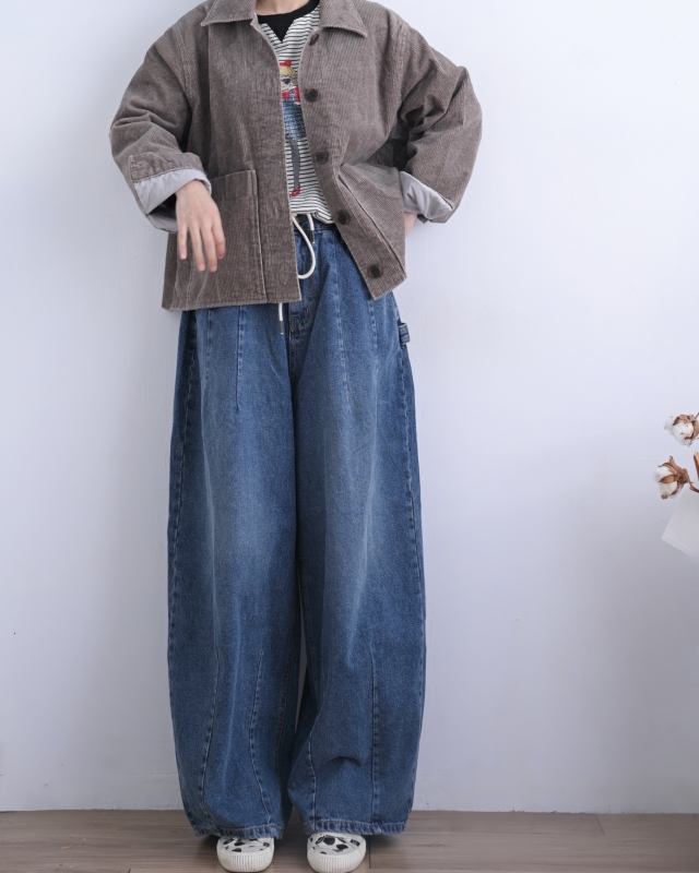 韓 燈心絨短版外套 2色 size