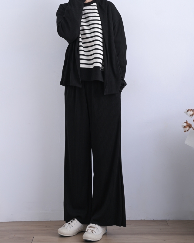 韓 細壓紋開襟外套 2色 size