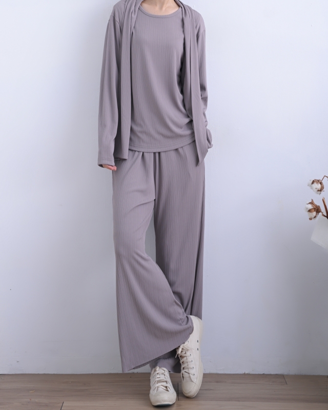 韓 細壓紋開襟外套 2色 size