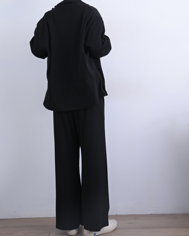 韓 細壓紋開襟外套 2色 size