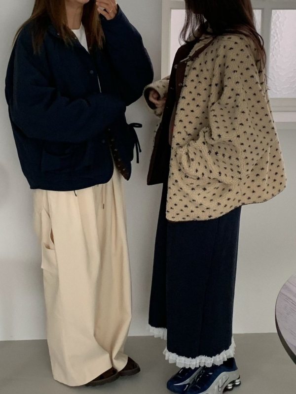 韓 愛心點兩面穿外套 3色