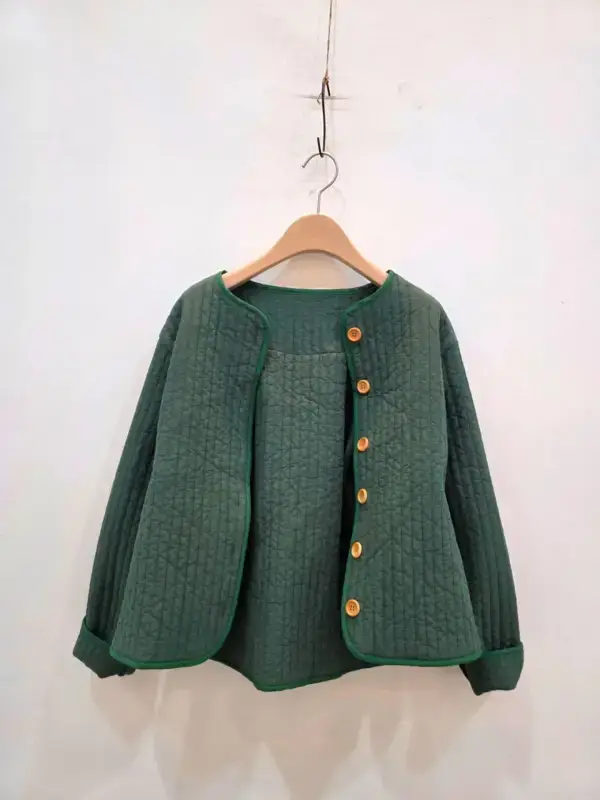 韓 肘拼布短版外套 6色 size