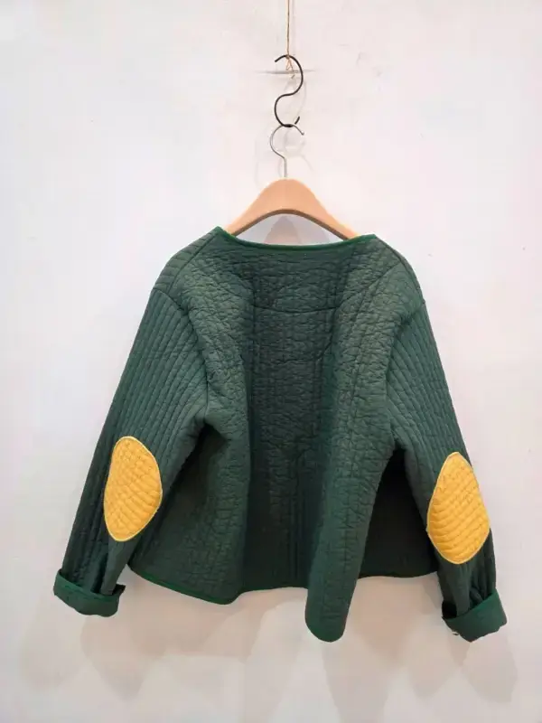 韓 肘拼布短版外套 6色 size