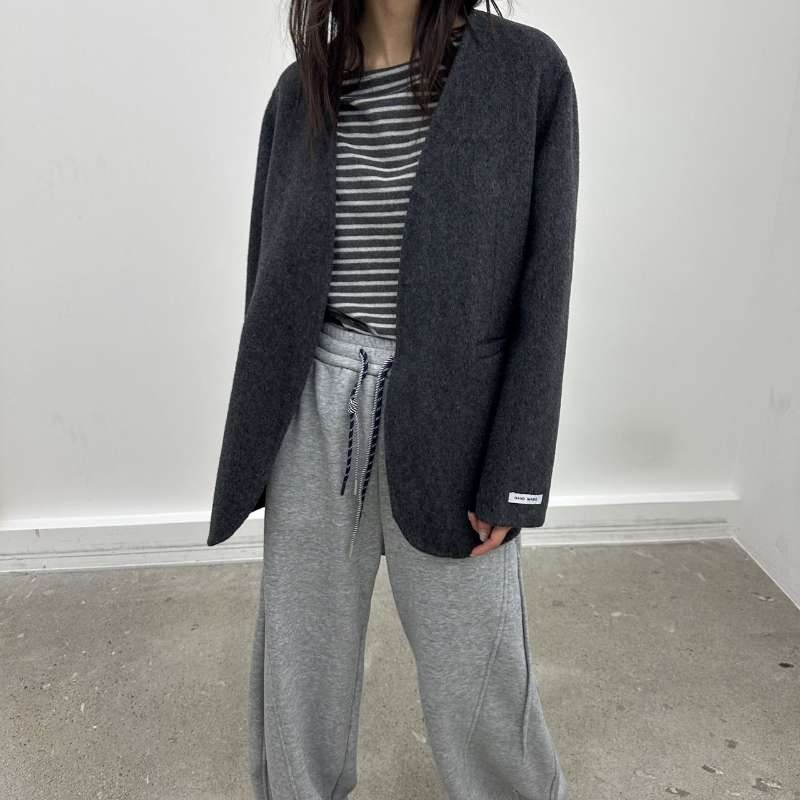 韓 無領西裝外套 3色