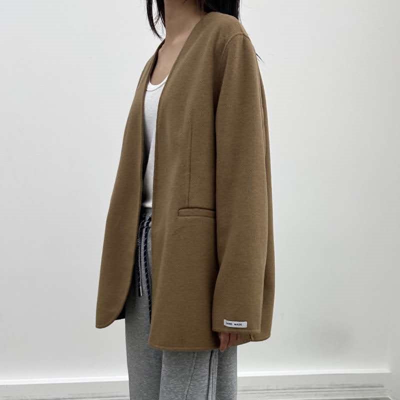 韓 無領西裝外套 3色