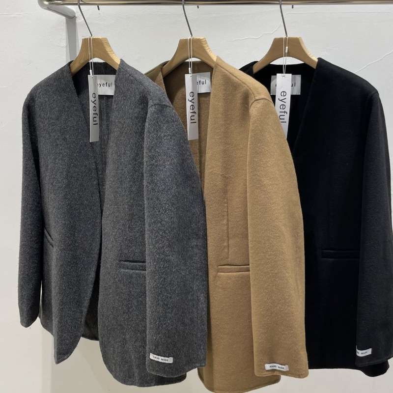 韓 無領西裝外套 3色