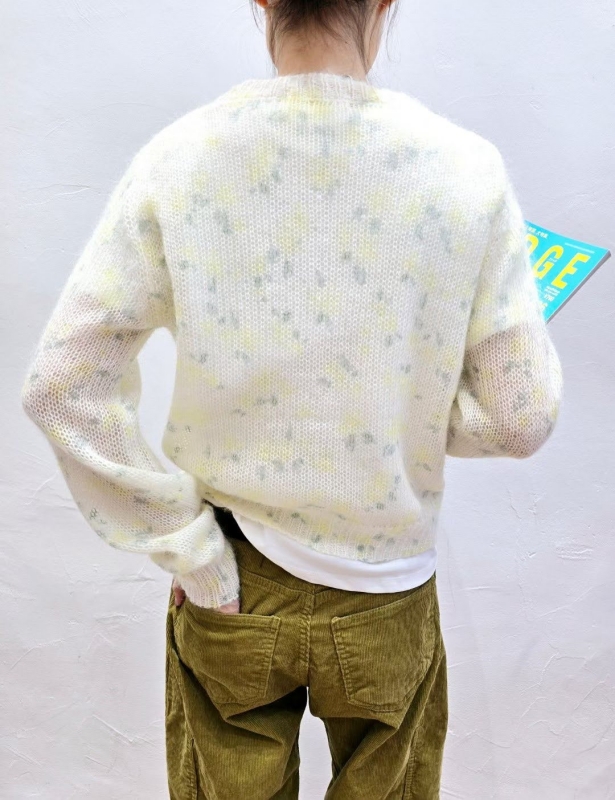 韓 小花微毛料外套 2色 size