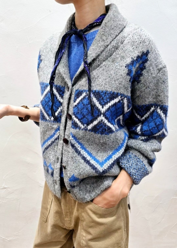 韓 圖騰印花V領外套 2色