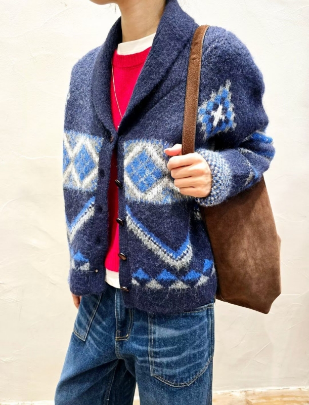 韓 圖騰印花V領外套 2色