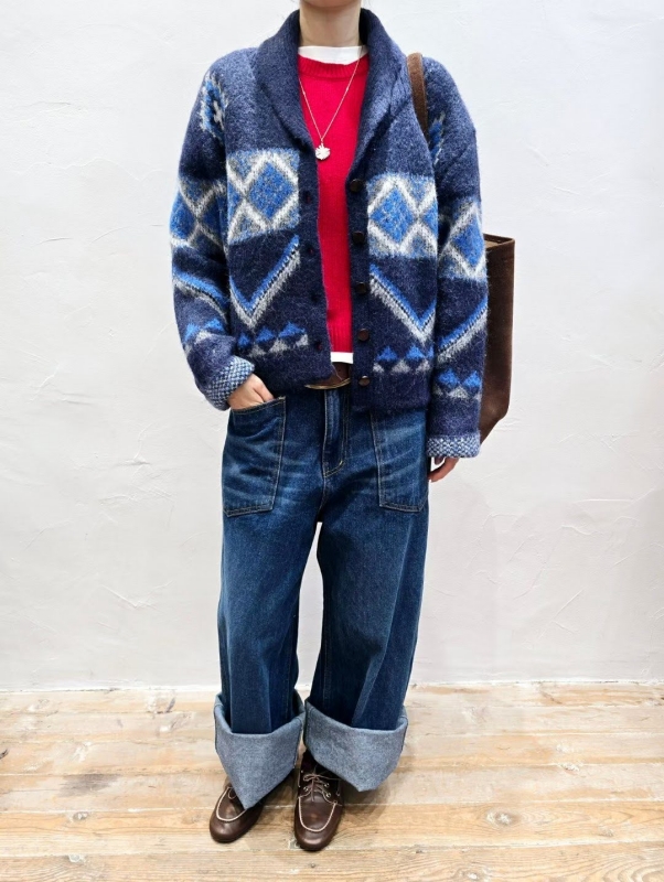 韓 圖騰印花V領外套 2色