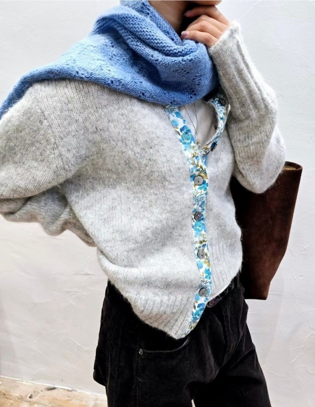 韓 小花邊短版外套 3色