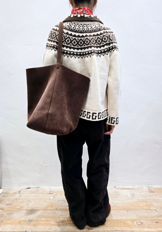 韓 圖騰有領短版外套 2色