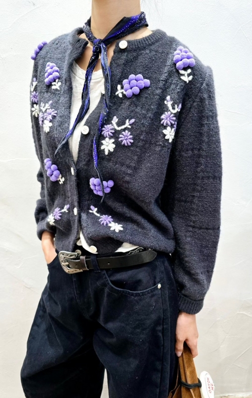 韓 立體小花短版外套 2色