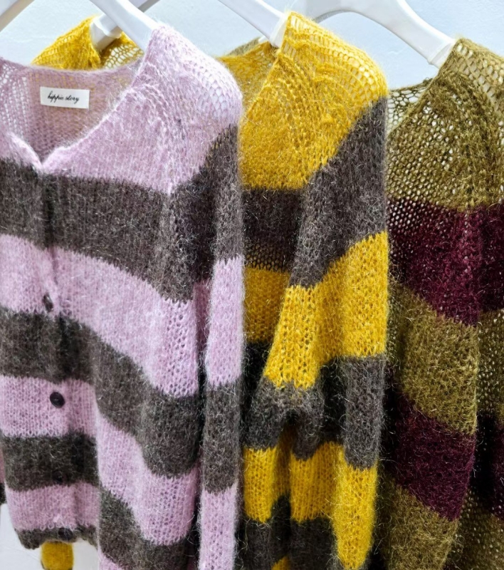 韓 毛料條文短版外套 3色