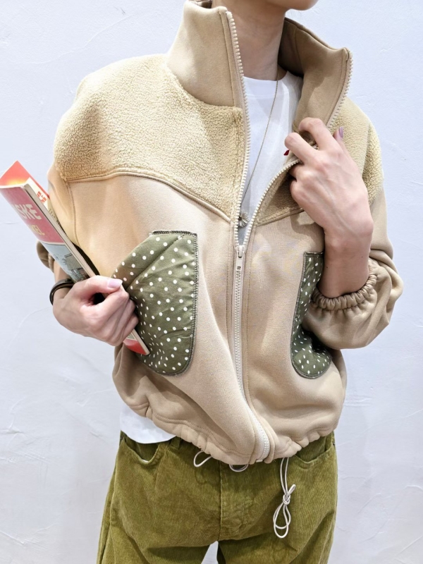 韓 點點口袋短版外套 2色