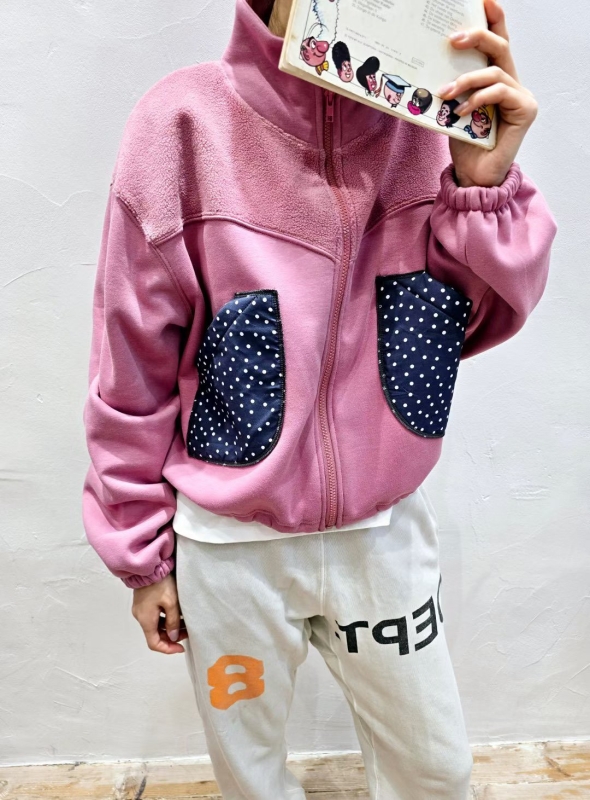 韓 點點口袋短版外套 2色