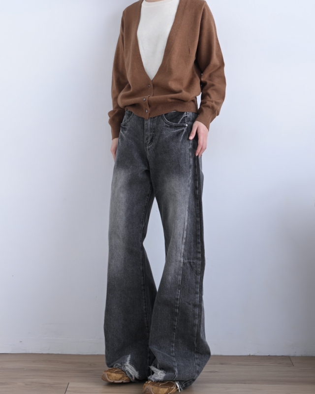 韓 假兩件式低釦外套 4色 size