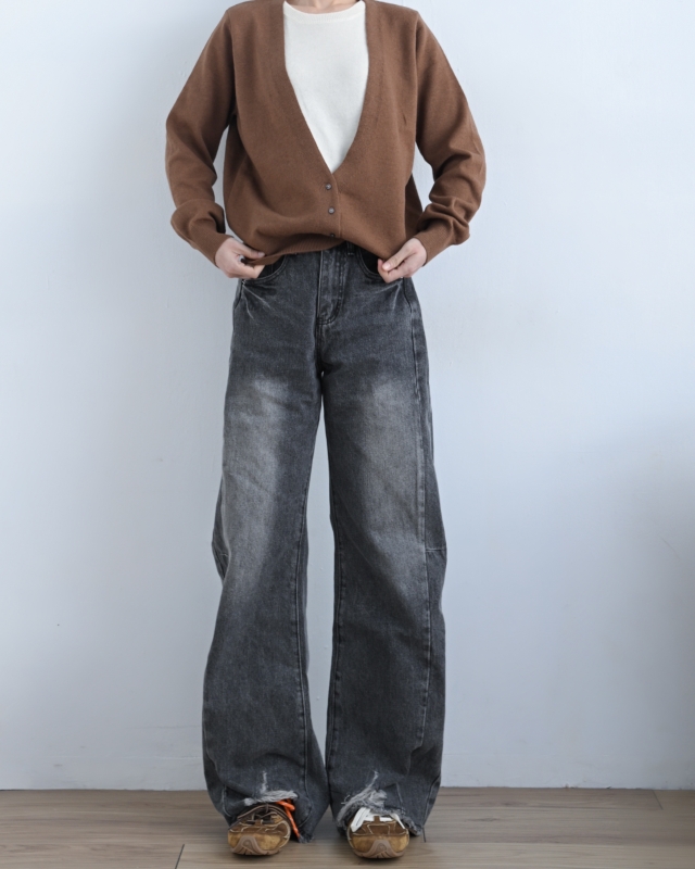 韓 假兩件式低釦外套 4色 size