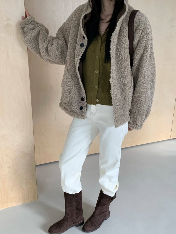 韓 多兩顆釦小外套 4色 size