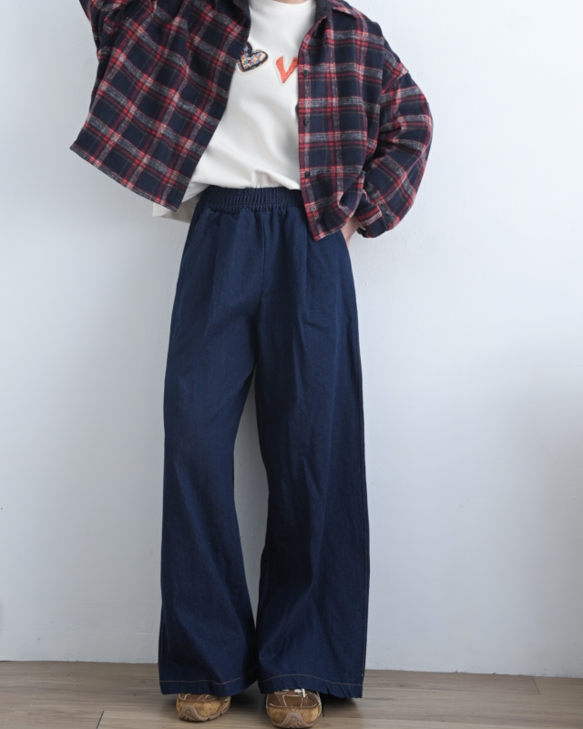 韓 後貼布格文襯衫外套 size