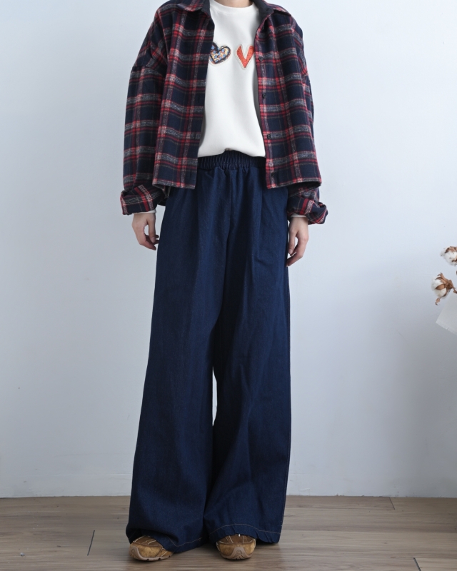 韓 後貼布格文襯衫外套 size