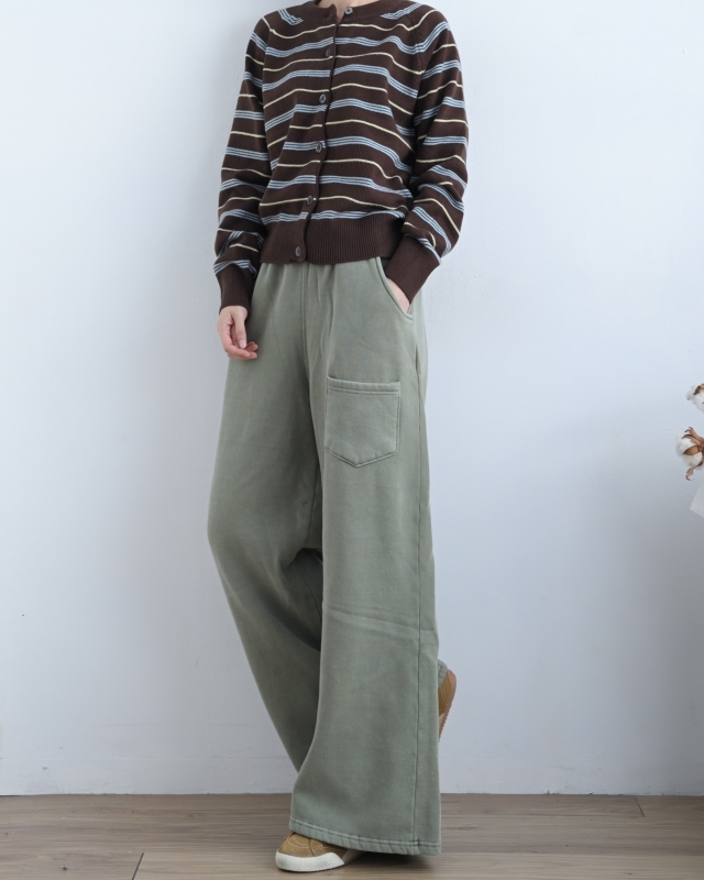 韓 細條文短版外套 2色 size