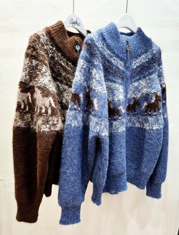 韓 小馬毛料外套 2色