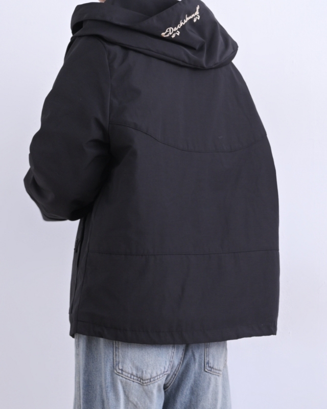 韓 領袖織帶連帽外套 3色 size