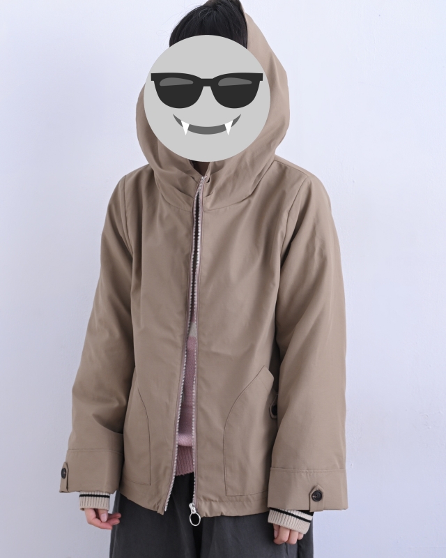韓 領袖織帶連帽外套 3色 size