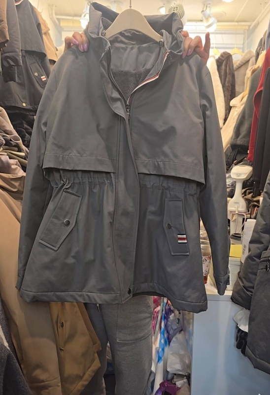 韓 腰抽繩連帽外套 3色 size