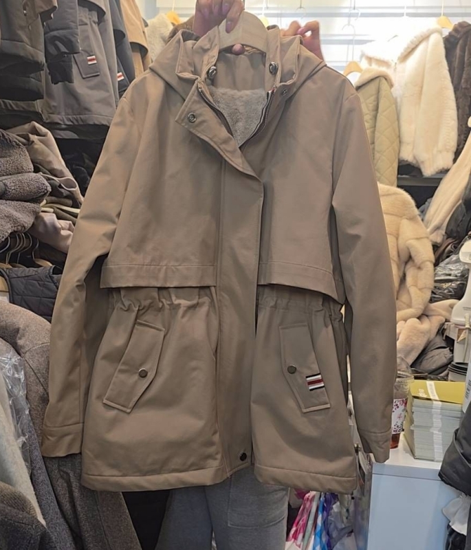 韓 腰抽繩連帽外套 3色 size