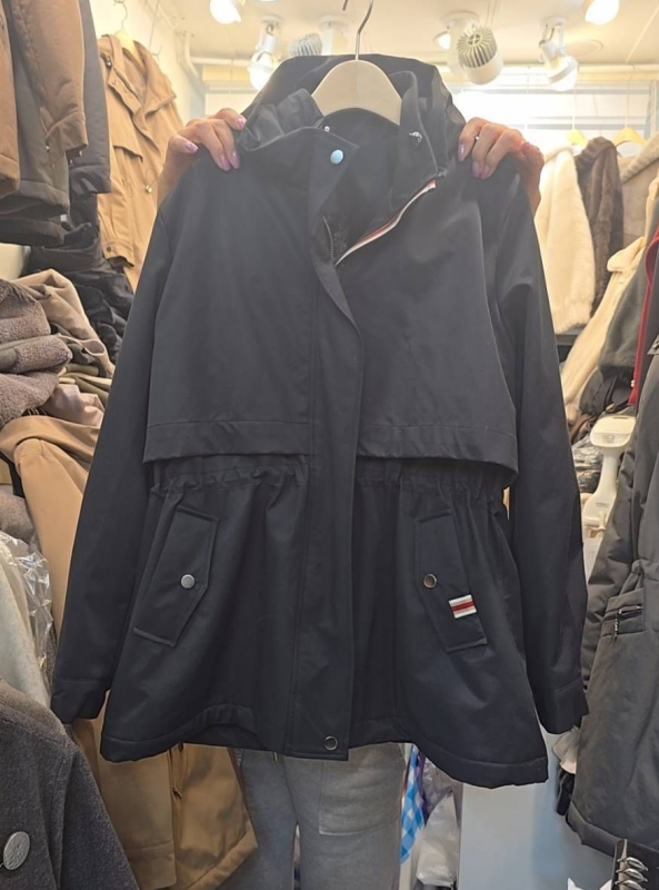 韓 腰抽繩連帽外套 3色 size