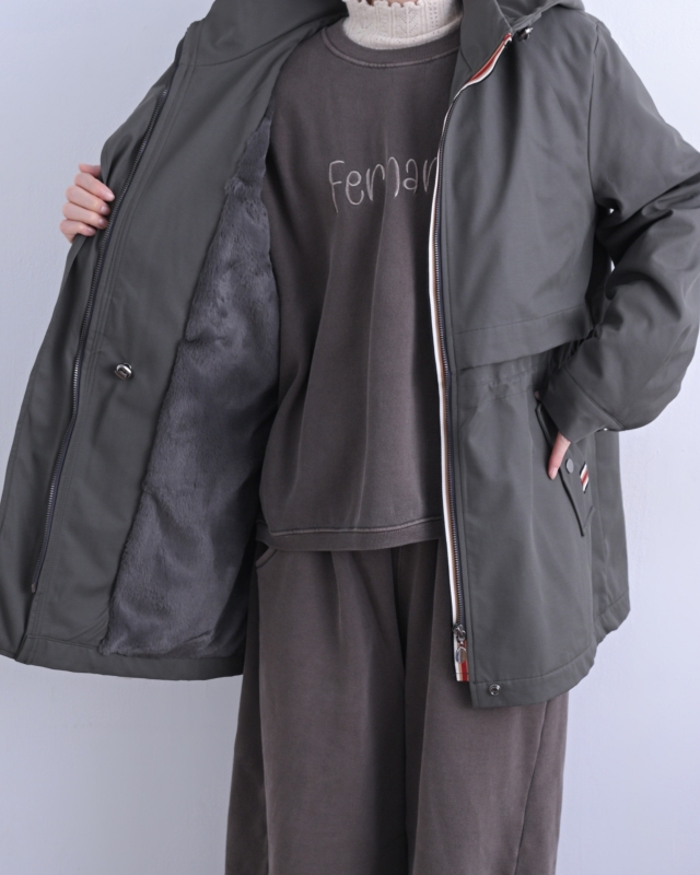 韓 腰抽繩連帽外套 3色 size