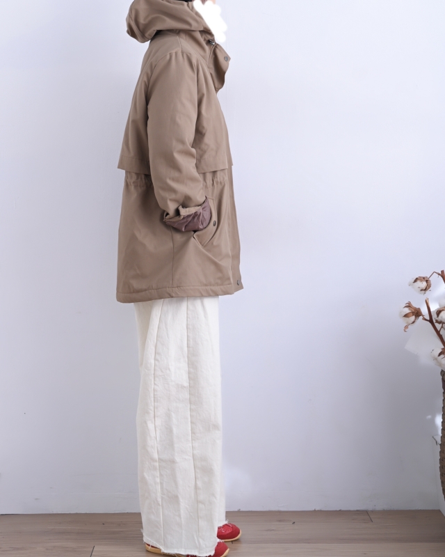 韓 腰抽繩連帽外套 3色 size