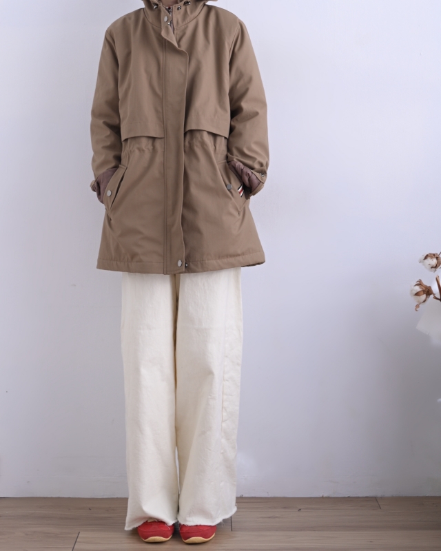 韓 腰抽繩連帽外套 3色 size