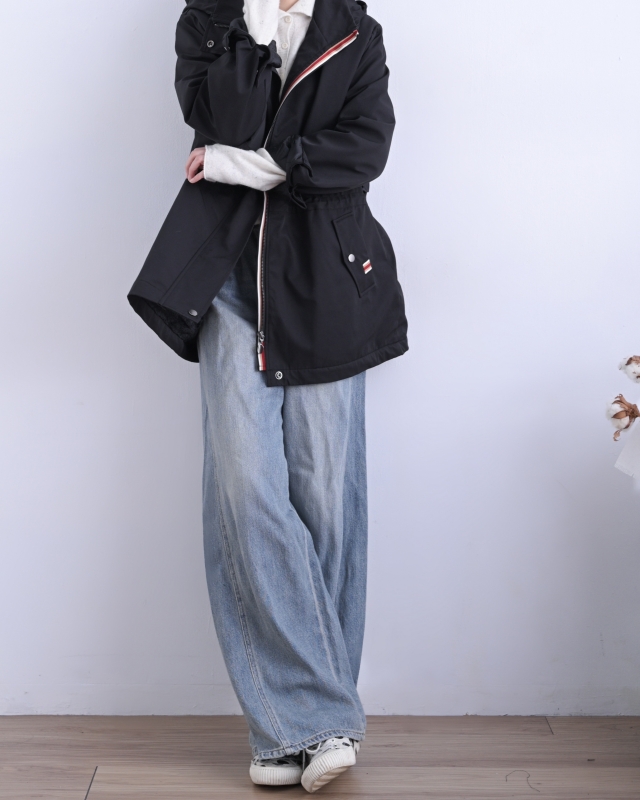 韓 腰抽繩連帽外套 3色 size