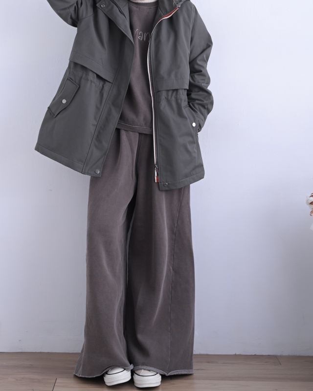 韓 腰抽繩連帽外套 3色 size