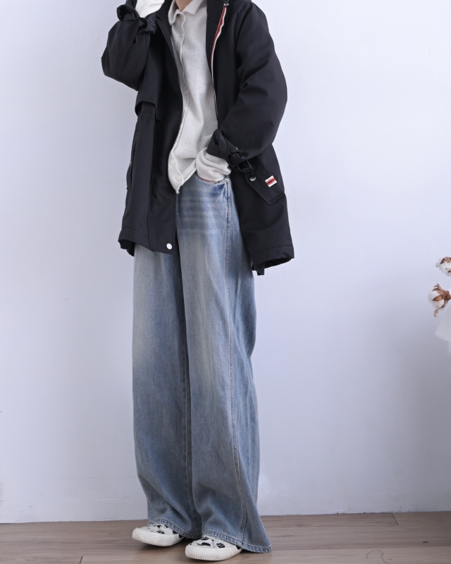 韓 腰抽繩連帽外套 3色 size