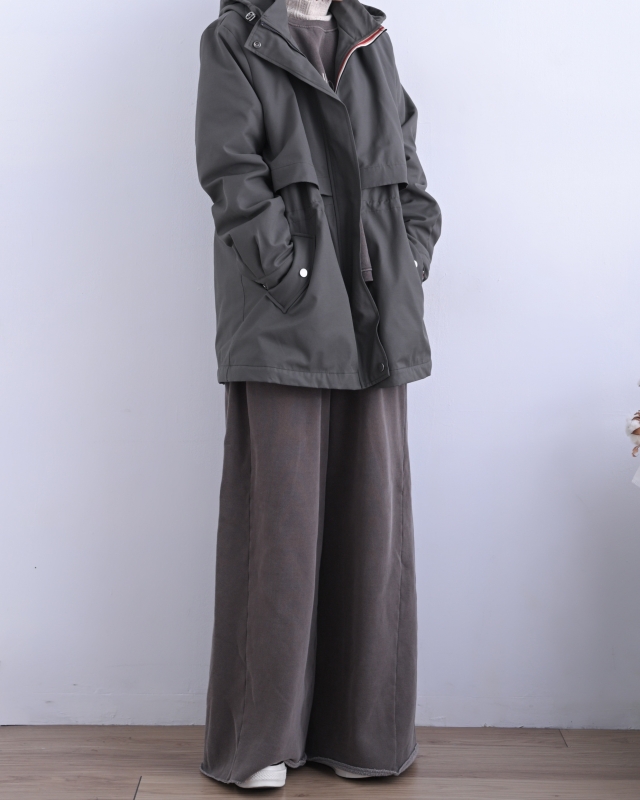 韓 腰抽繩連帽外套 3色 size