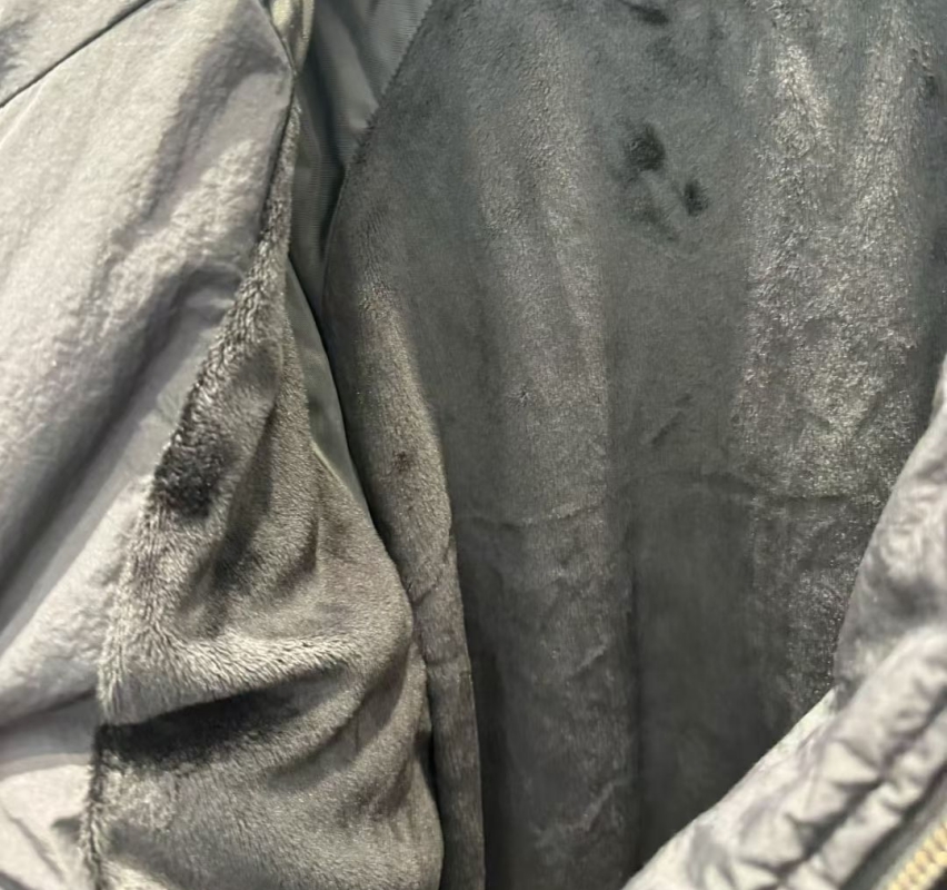 韓 帽抽繩連帽鋪棉外套 2色 size