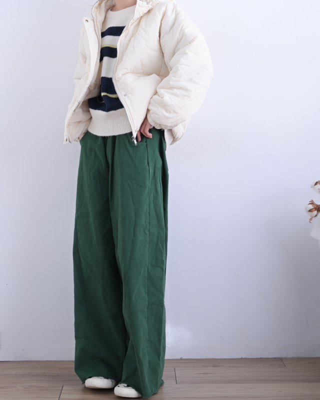 韓 帽抽繩連帽鋪棉外套 2色 size