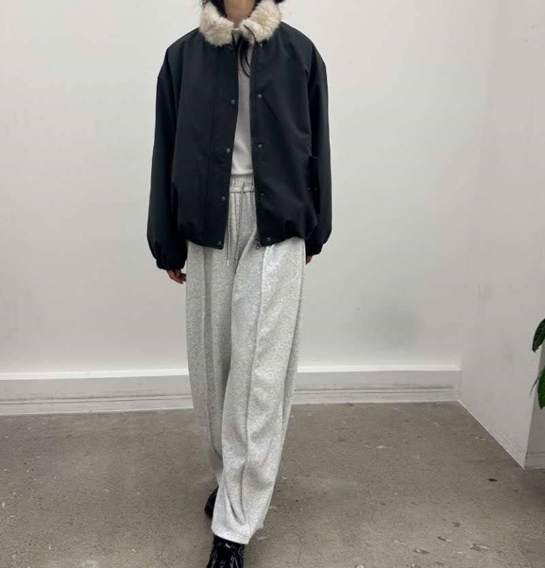 韓 內毛毛短版外套 3色