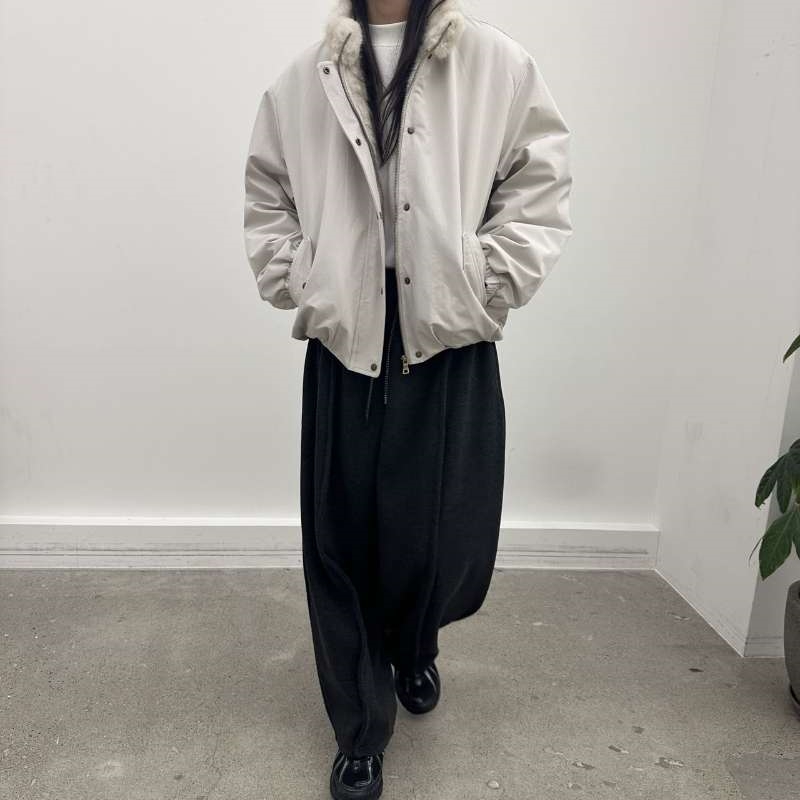 韓 內毛毛短版外套 3色