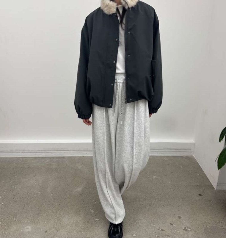 韓 內毛毛短版外套 3色