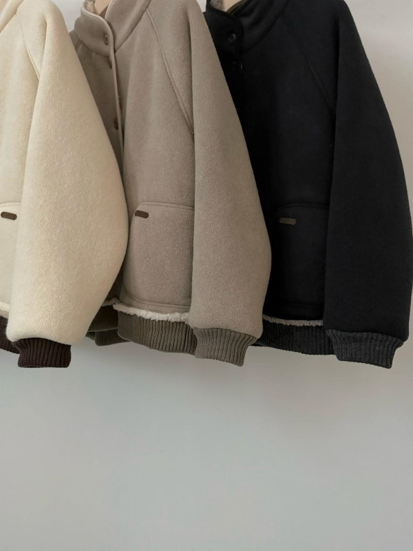 韓 內毛毛鬚鬚邊外套 3色