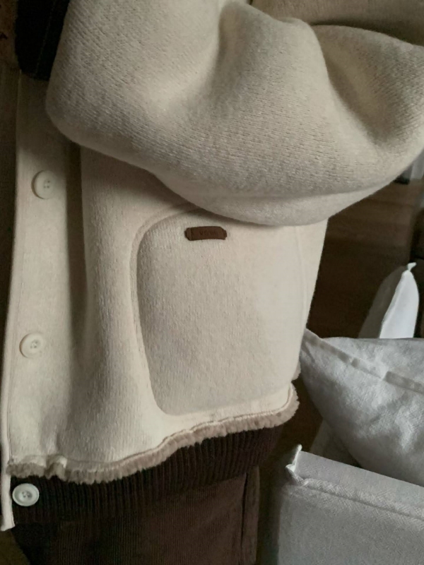 韓 內毛毛鬚鬚邊外套 3色