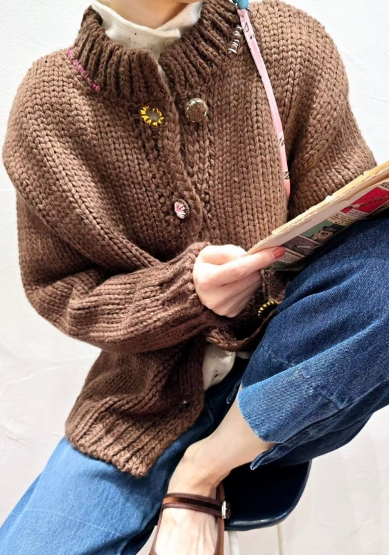 韓 可愛彩釦外套 2色 size