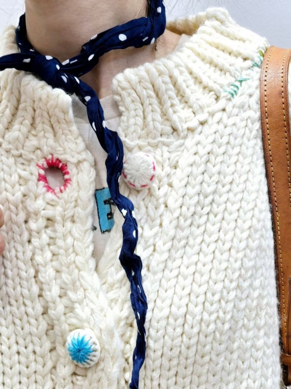 韓 可愛彩釦外套 2色 size