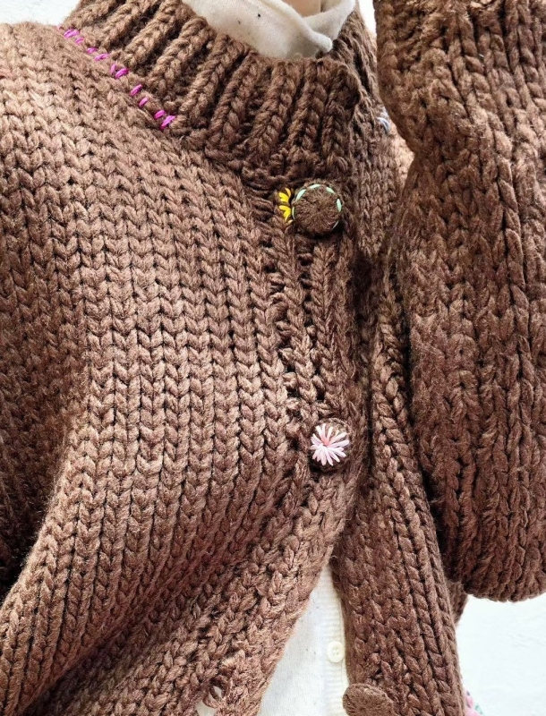 韓 可愛彩釦外套 2色 size