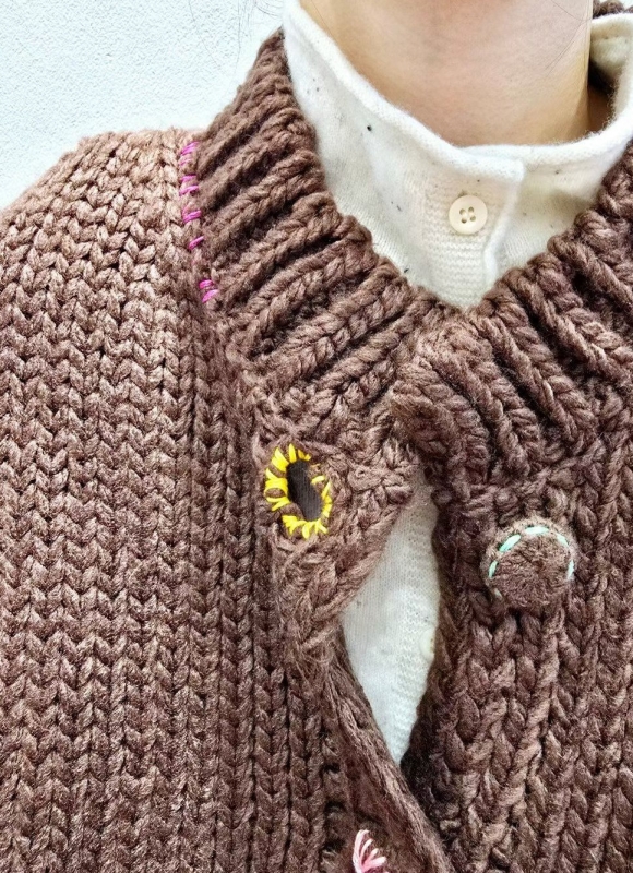 韓 可愛彩釦外套 2色 size